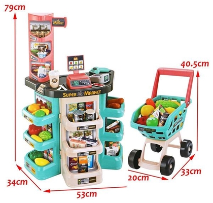 47pcs electronic supermarket play toy