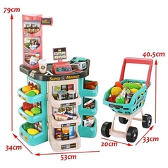 47pcs Electronic Supermarket Play Toy