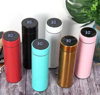 stainless steel thermos with led temperature display