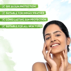 Ultra Light Indian Sunscreen With Carrot Seed, Turmeric And Spf 50 Pa+++ - 80ml