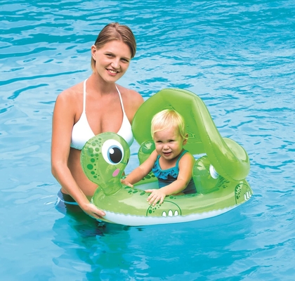 Uv Careful 50+ Upf Baby Care Seat - Turtle Covered Swimming Pool Float