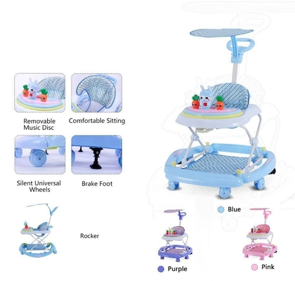 360 Degree Rotating New Model Round Outdoor Baby Walker With Music.